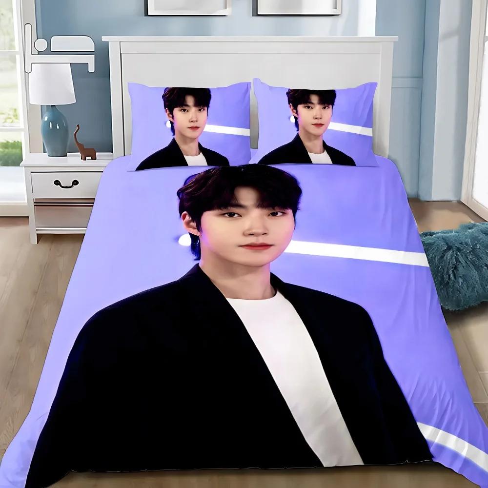 True Series Hwang In Youp Cha EunWoo Duvet Cover Pillowcase Bedding Set Adult Boy Girl Bedroom Decoration