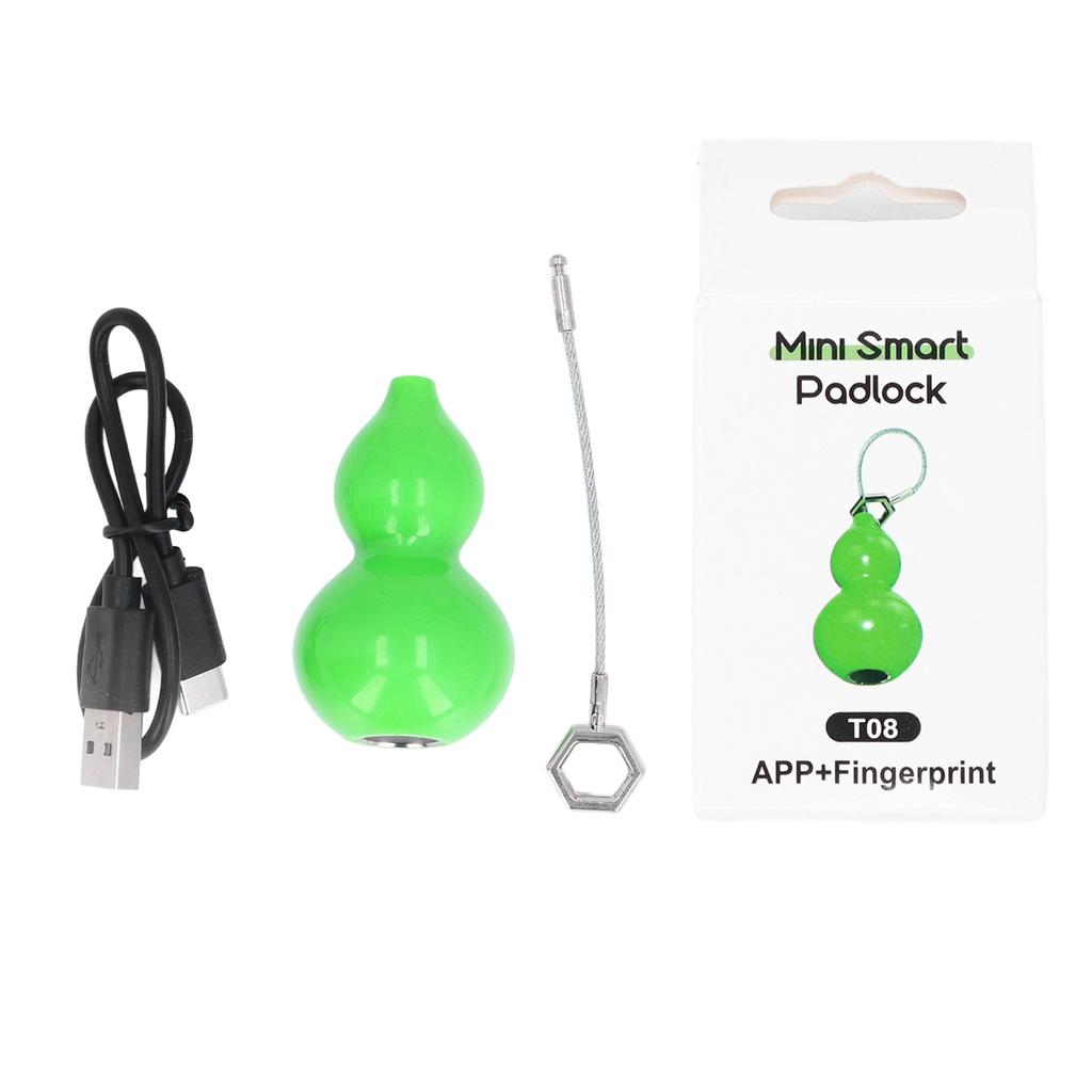 Fingerprint Padlock Waterproof USB Rechargeable Cabinet Fingerprint Lock for Tuya App for Door