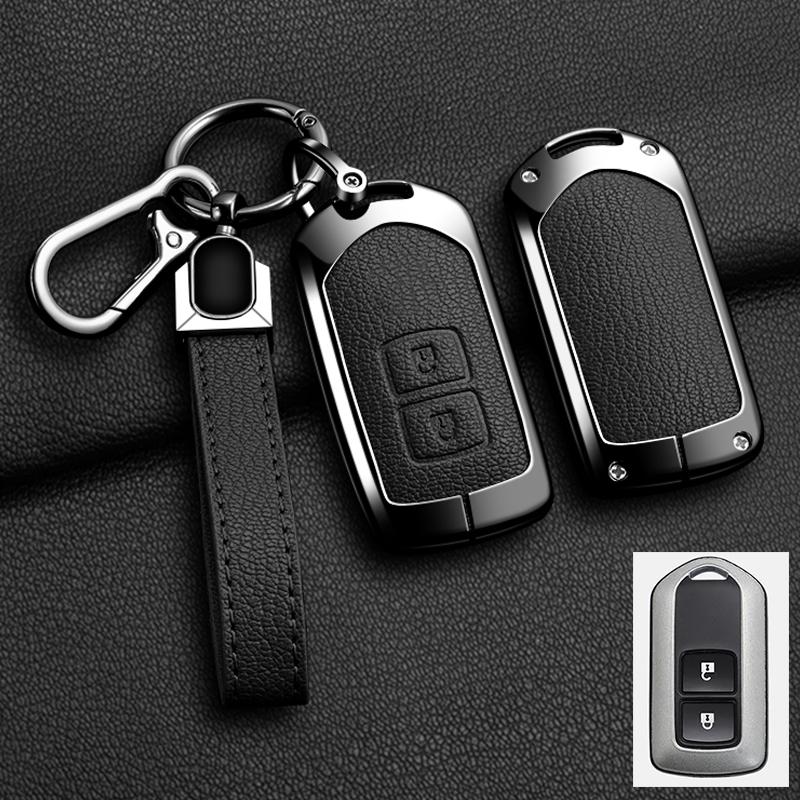 Car Key Case Cover Shell For Toyota Land Cruiser Prado 150 Sienta Porte Raum Alphard Isis Noah Zinc Alloy Leather Protec Keychai