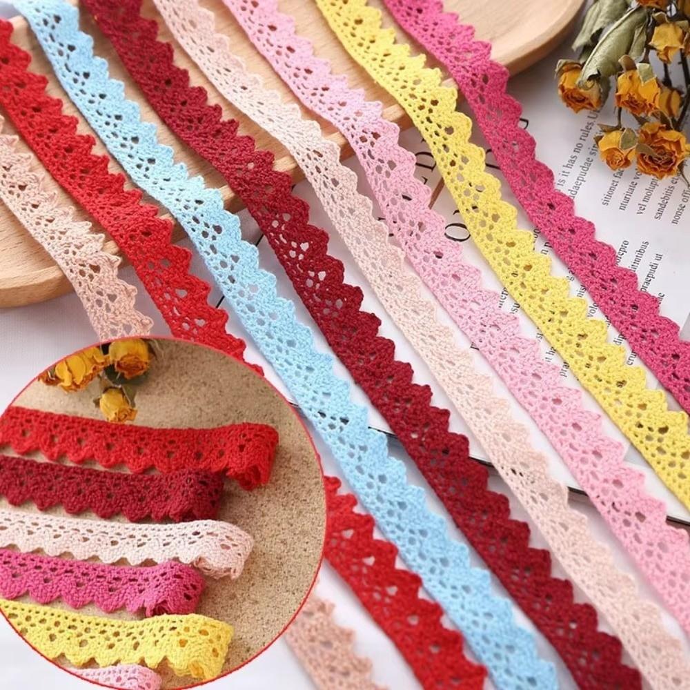 Cotton Flower Lace Trim 2 Yards Length DIY Craft Lace New Lace Ribbon Tape Handicrafts Decoration