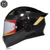 Motorcycle Helmet: Made of Carbon Fiber, Large Tail with Night Vision Lens, Full Coverage Motorcycle Helmet