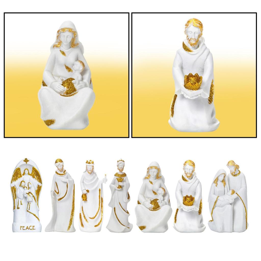 Series Religious Statue, Small, 20 cm, Polyresin, Figurine for Desk Ornaments Decor
