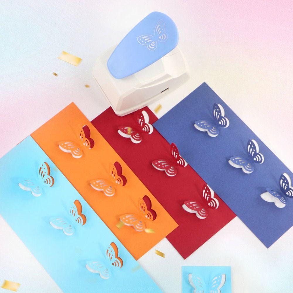 Cutting Craft Embossing Machine Hole Puncher Embossing Punches Butterfly Hole Puncher  DIY Craft