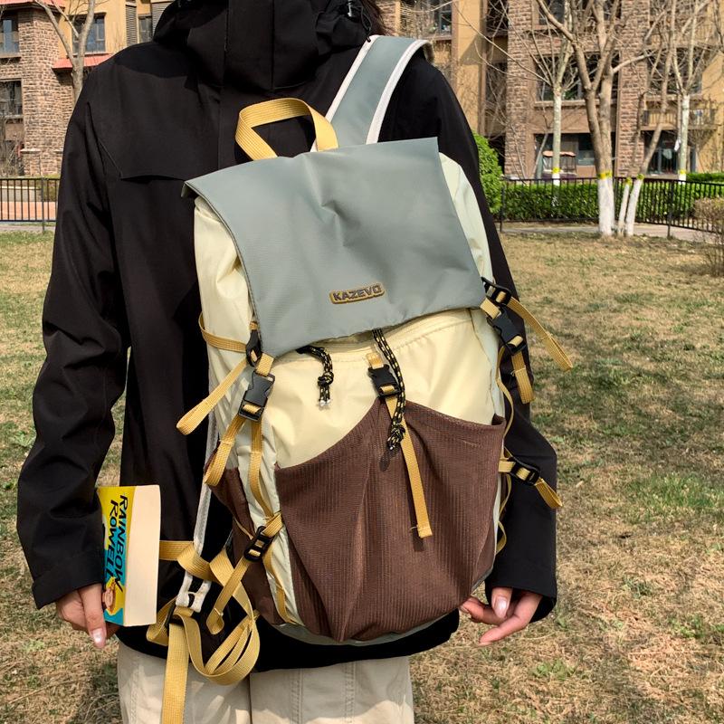 Schoolbag Dopamine Backpack Women's Travel Lightweight Large Capacity Outdoor Multifunctional Mountain Climbing Hiking Riding Men's Mountaineering