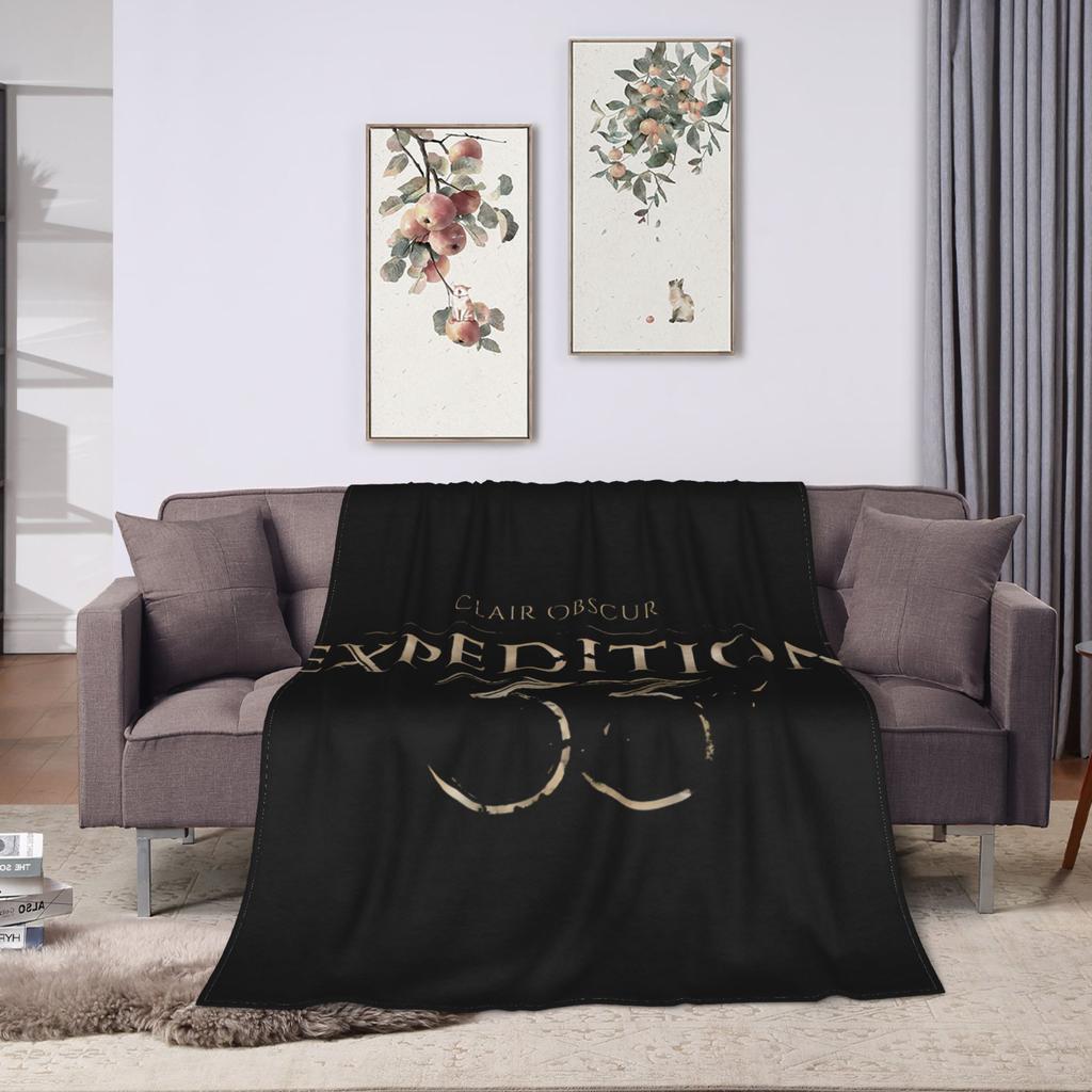 Clair Obscur Expedition 33 Game Blanket Soft Warm Funny Plush Throw Blanket Kids Adult Couch Chair Flannel Bedspread Bed Cover
