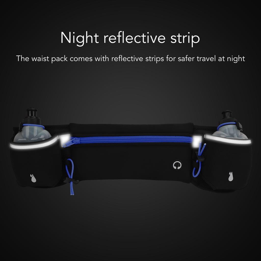 Outdoor Sports Waist Pack Running Fanny Pack Running Belt Men Women Phone Water Bottle Waist Bag for Jogging Cycling Biking Blue
