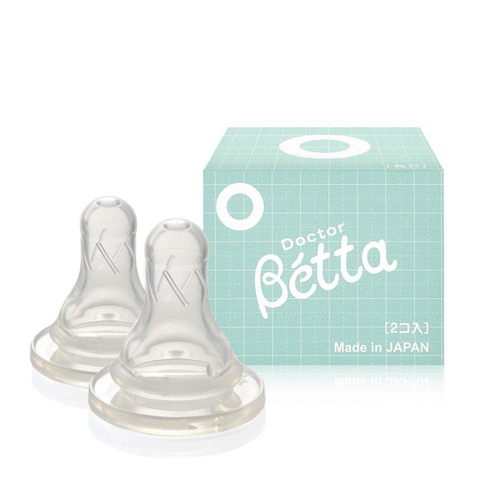 Betta Doctor Betta Baby Bottle Standard Replacement Nipples Set of 2 (Round Hole),