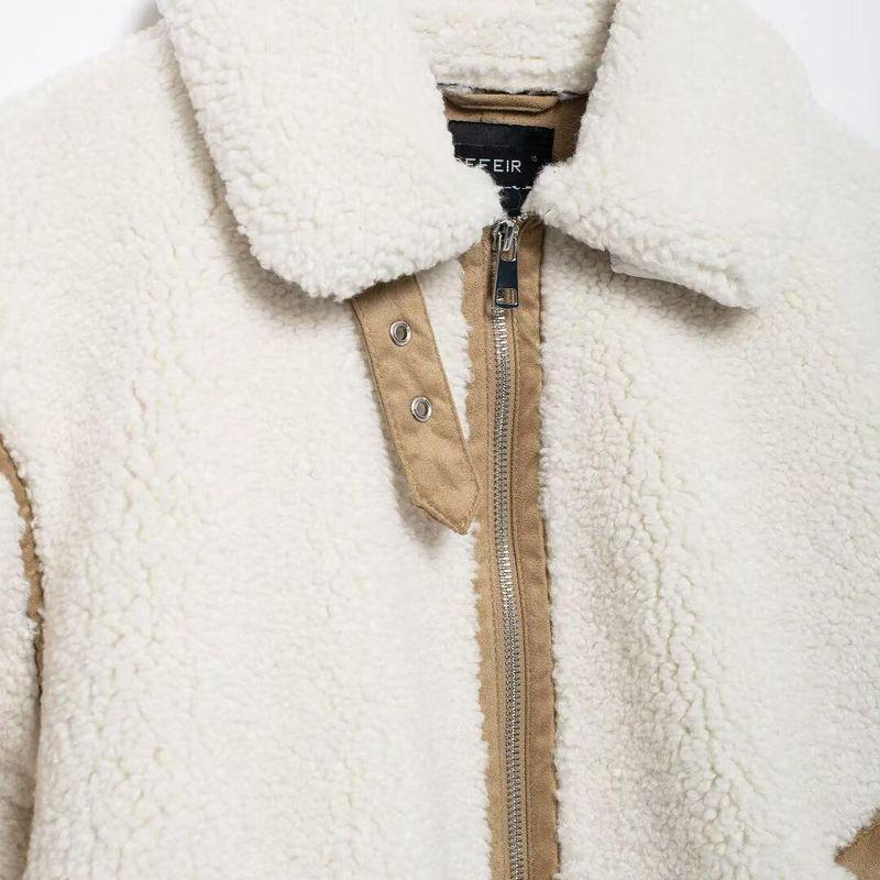 Kaslead New Arrival Women's Clothing Fashion Style Fashion Minimalist Fleece Double-Sided Jacket Outwear 6318267