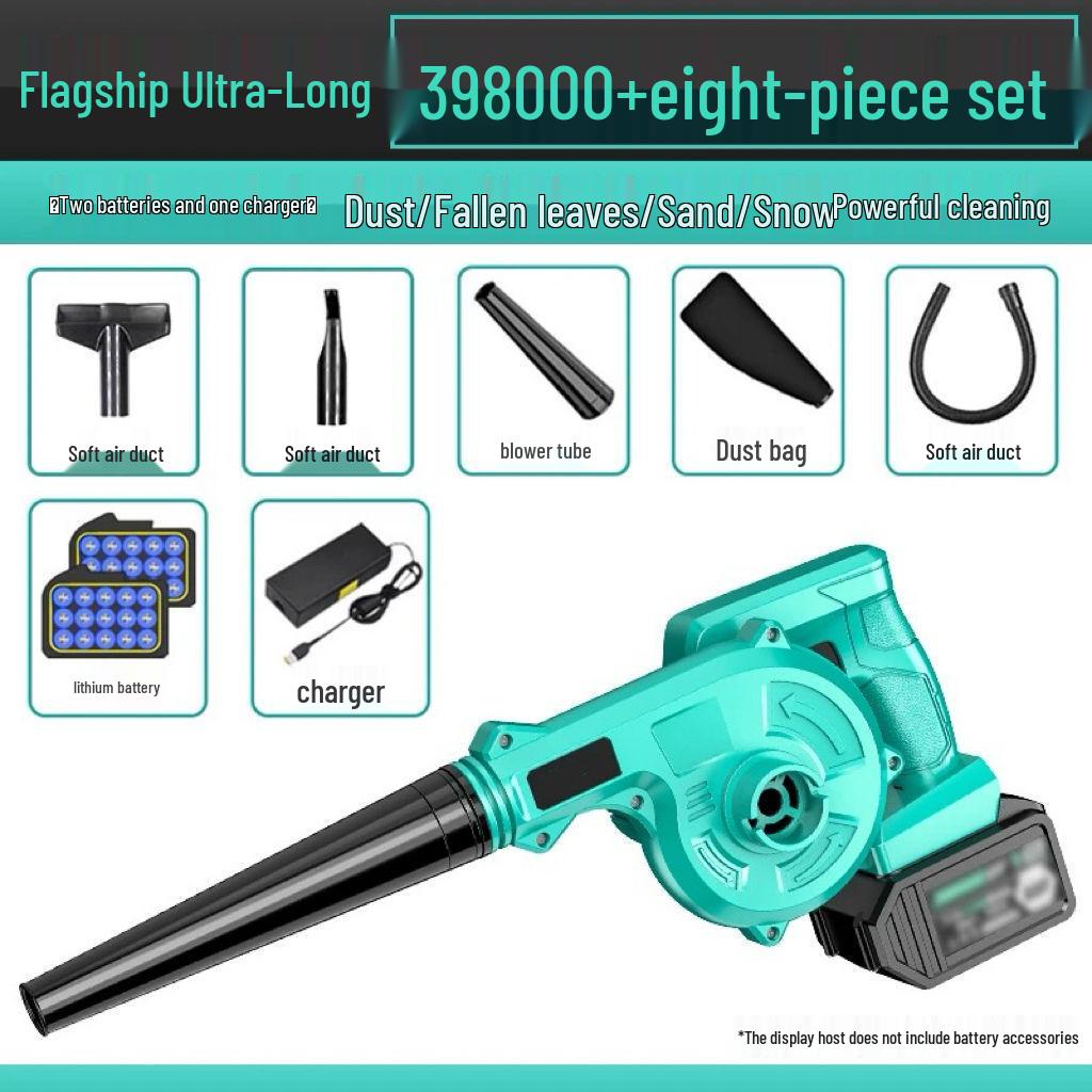 Rechargeable High-Power Lithium Battery Hair and Dust Blower for Home and Car Use