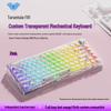 AULA F81 Tri-Mode Transparent Gasket Mechanical Keyboard