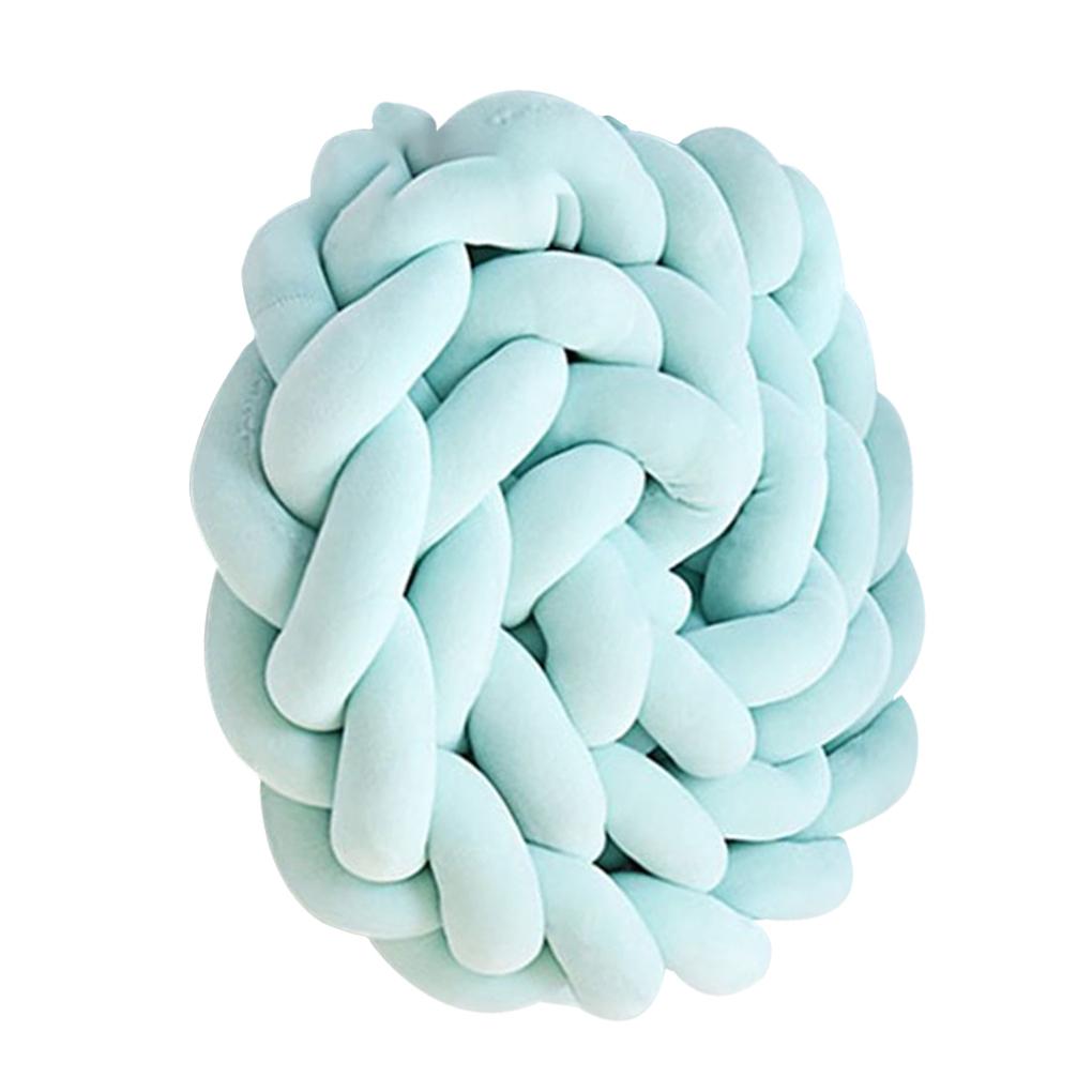 

Детский узел-косичка бортик для кроватки плюшевая подушка протектор полоска декор для новорожденных подарок