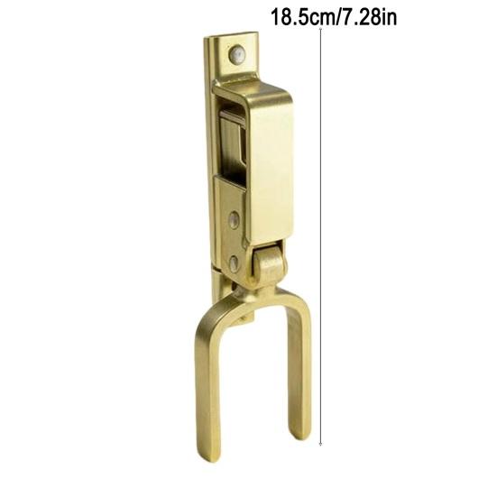 1/2Pcs Heavy Duty Door Lock Galvanized Steel Automatic Spring Lock One-Hand Operation Rust-Resistant Easy Installation Instant Locking Latch