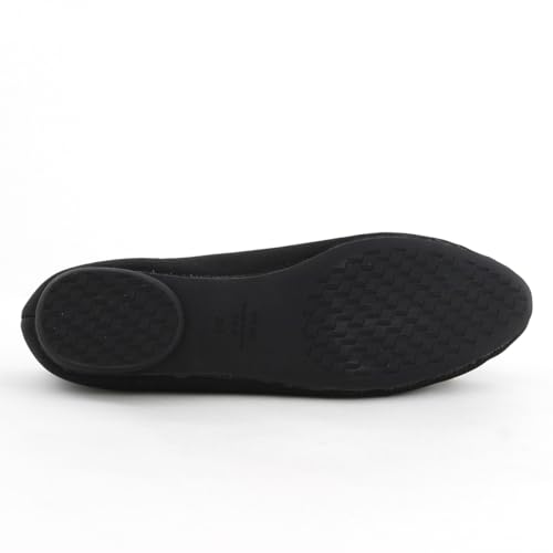 Himiko NICAL Ribbon Ballet Knit Pumps, 554101 Black, Size 245