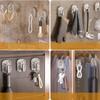 18/27pcs Wall Mounted Wall Hook Transparent Storage Rack Delicate Key Hooks  Home