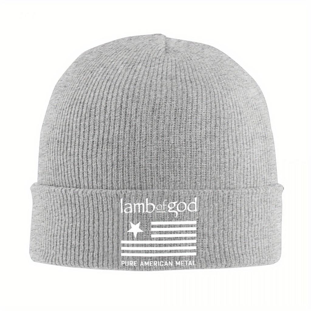 Lamb Of God Beanie Hats band Bonnet Hats Female Male Fashion Outdoor Sport Knitted Hat Winter Printed Thermal Elastic Caps