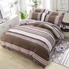 Flannel Plant Fiber Bedding Set Duvet Cover Sheet Pillowcase Student Dorm Single Double