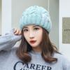 Casual Knitted Wool Hat Winter Warm Korean Style Hat Outdoor Thick Fashion All-match