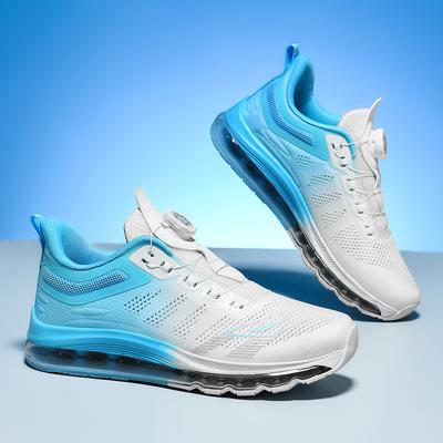 New Men'S Shoes Autumn Breathable Button Rotating Convenient Mesh Sports Outdoor Sports Leisure Running And Hiking Shoes