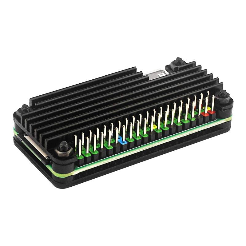 Raspberry Pi Zero 2W Aluminium Schutzgehäuse + Pin-Header & Schraubendreher