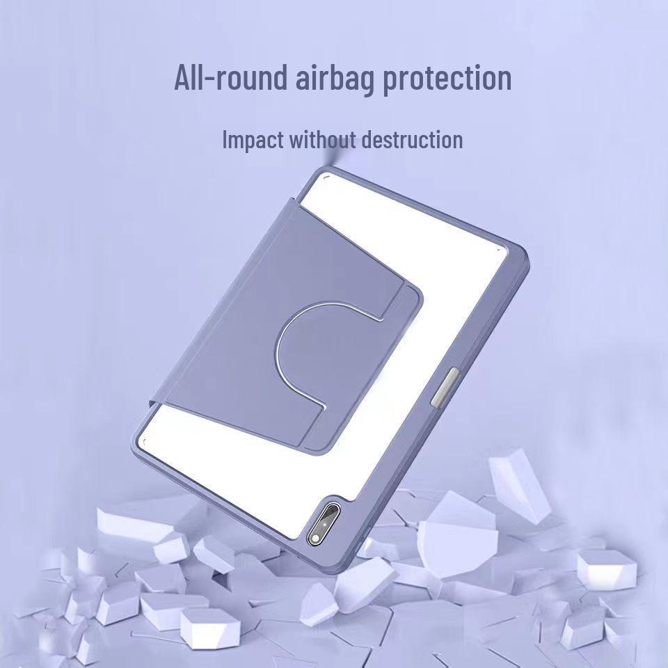 Huawei MatePad 11 Case: Acrylic Protective Shell with Pen Slot & 360° Rotation for Air 11.5S.