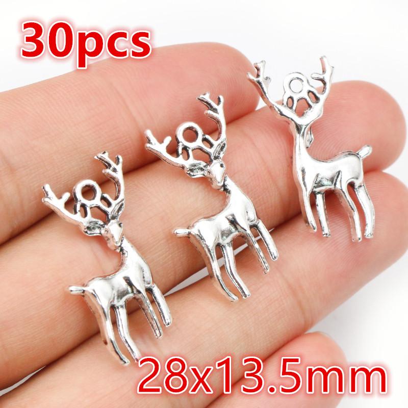 2-30pcs Animal Pendant Cute Charms Cat Dog Leopard Deer Elephant DIY Jewelry Making Accessories Findings for Necklace Keychains