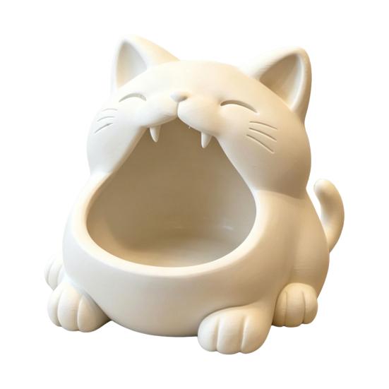 Key Storage Box, Big-Mouthed Cat Design Key Holder, Large Opening Key Organizer for Keys Jewelry Small Items