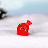 Miniature Landscape Model Cute Christmas Decoration Santa Claus Figurine Xmas Gift Bag Ornament
