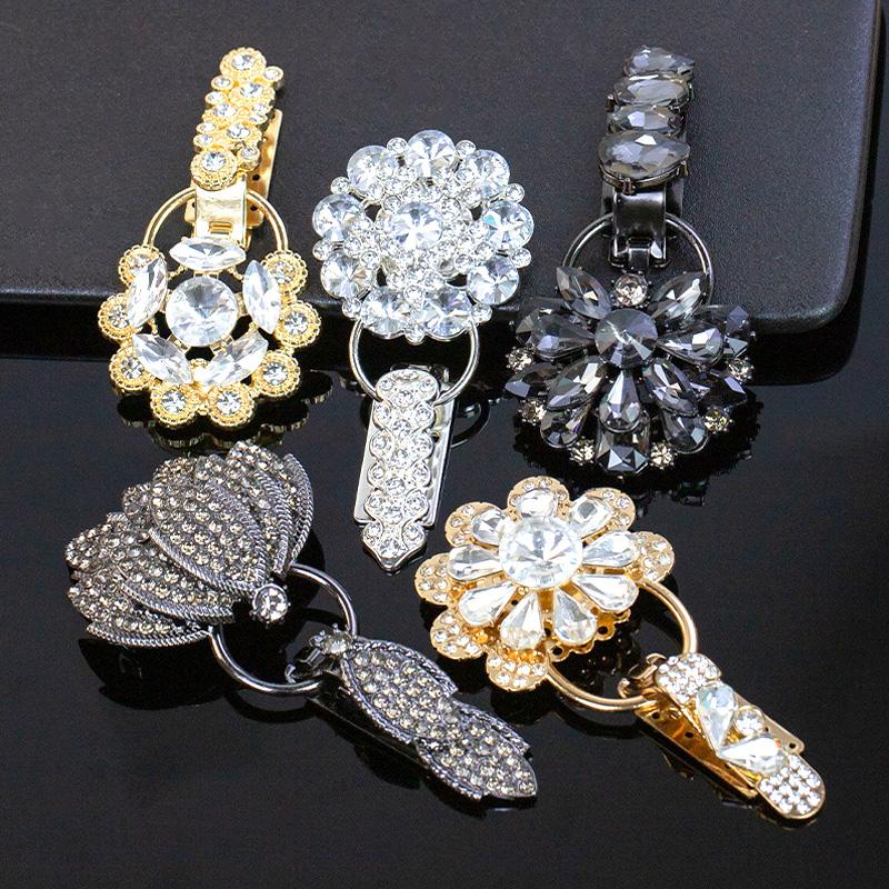 

1 шт. роскошный кардиган для шубы со стразами и металлическими украшениями с пряжкой и пуговицами