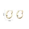 Prevent Allergy Irregular Geometric Earrings Temperament Wave Earrings  Fashion  Accessories