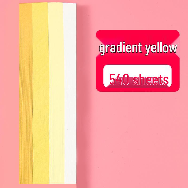 Farbverlauf Mehrfarbig Origami Sternstreifen - 540 Blätter zum Basteln von Glückssternen mit fünf Zacken