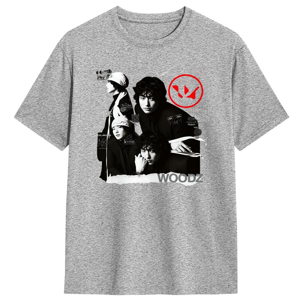 WOODZ World Tour  T Shirt Summer  Cotton T-Shirts For Men Fashion Custom Logo Tee Shirt Short Sleeves Y2K Funny Clothing