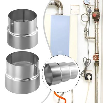 Edelstahl Abgasrohr Reduzierstück Kaminadapter Ofenrohr Universal Haushalt Lüftung Mehrere Größen