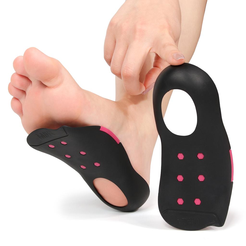 New Upgraded Arch Support Insoles, Removable In Height-Increasing Arch Pads, Suitable for X-Shaped Legs and Flat Feet.