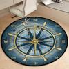 Rudder Round Rug Suitable For Office Reception Office Chair Protection Carpet And Also Suitable For Gifts To Relatives And Friends
