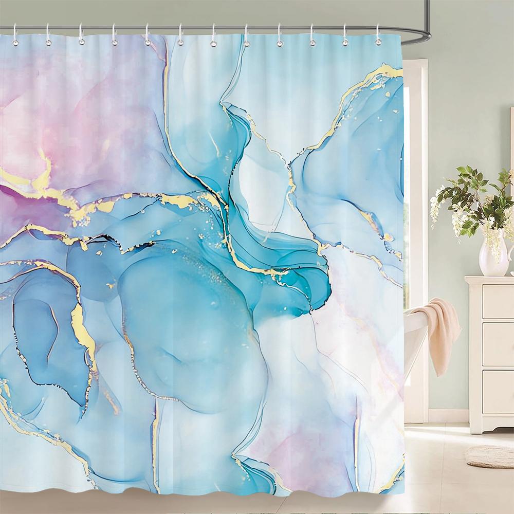 1 pack Modern minimalist style pattern polyester material shower curtain bathroom partition curtain home decorative curtain
