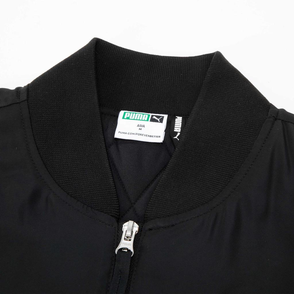 Puma Bz Cc Woven Padded Jacket Animal Print Zip Long Sleeve Jacket Unisex Jacket Black 625541-01