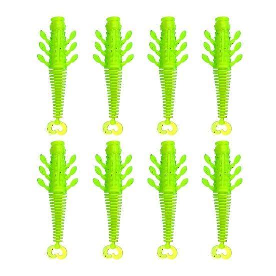 8Pcs/Set 6CM/2.15G Soft Shrimp Lure Realistic Bionic Colorful Scorpion Shrimp Floating Artificial