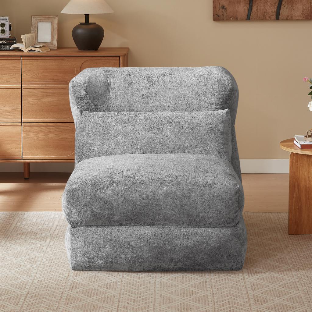 Boneless Sofa Combination Seat, Unique Shape, Suitable for Living Room and Bedroom, Can Be Converted from a Single Armchair To a Lounge Chair.