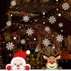 Art Xmas Decor Snowflake Decals Christmas Window Stickers Shopwindow Ornament Santa Claus Reindeer