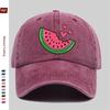 pc Watermelon Print Baseball Cap Sun Hat Suitable for SpringSummer Travel Comfortable and Lightweight Adjustable Snapback S