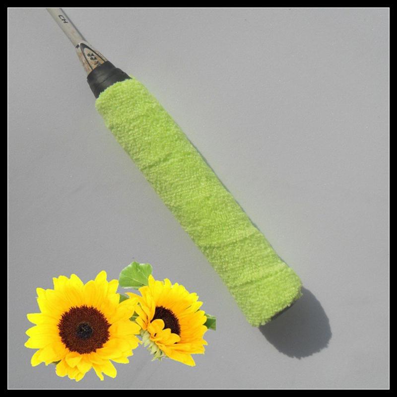 Hochwertige Tennis Badminton Schläger Übergriffe Baumwoll Handtuch Griffe Band Schweißabsorbierendes Griffband Schweißband