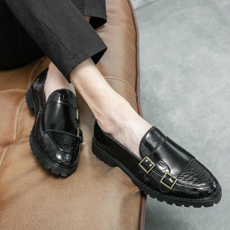 New Round Toe Lazy Shoes, Outdoor Flat Bottomed Casual Leather Shoes, Business Shoes