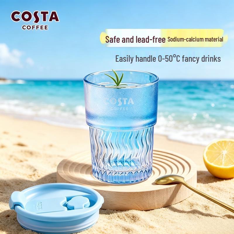 COSTA Bamboo Joint Double-Drink Glass Tumbler