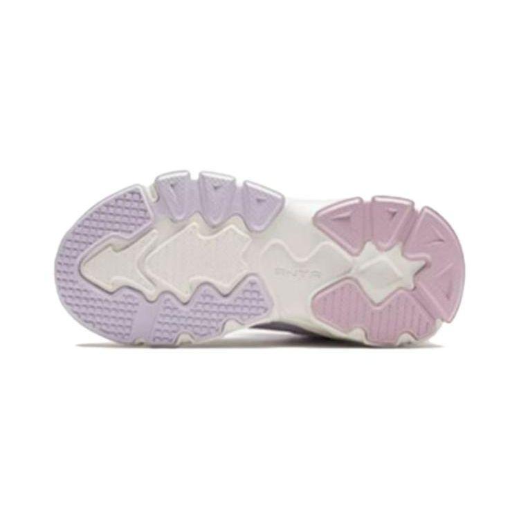 Anta Kids Knob Non-Slip Warm High-Top Outdoor Shoes Kids Shoes Purple White 322349975-1