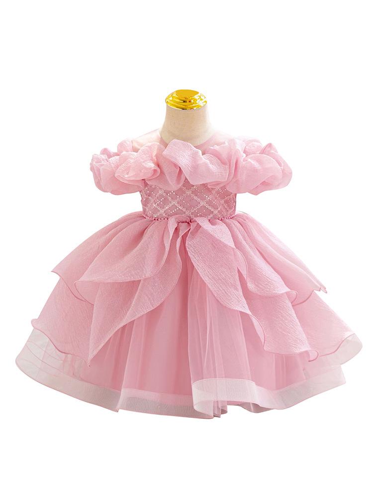 Vestito Sequin Principessa Lolita: Abito per la Festa del Primo Compleanno del Bambino