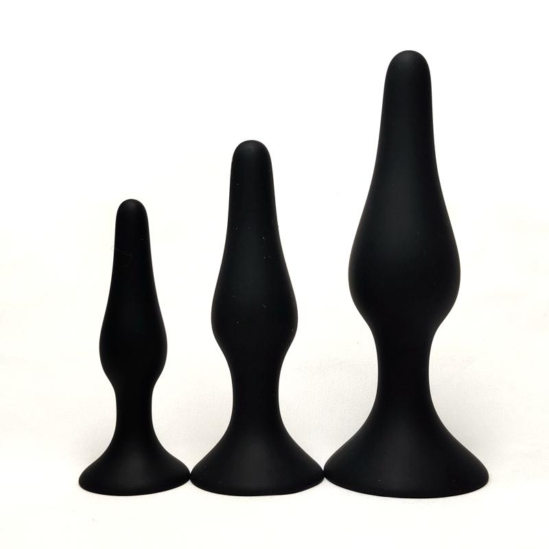 S/M/L/XL Silicone Anal Plug G-spot Massager Dildo Butt Plug Vagina Anus Dilator Sex Toys for Women Men Gay Suction Cup Sex