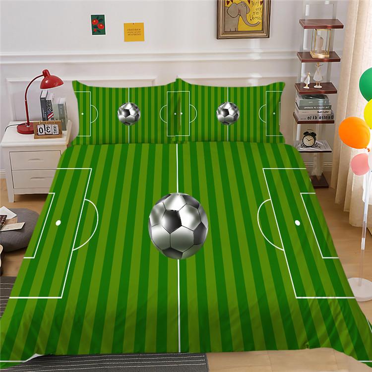 Fußball-Serie Polyester-Bettwäsche Zwei- oder Dreiteilig 3D-Digitaldruck