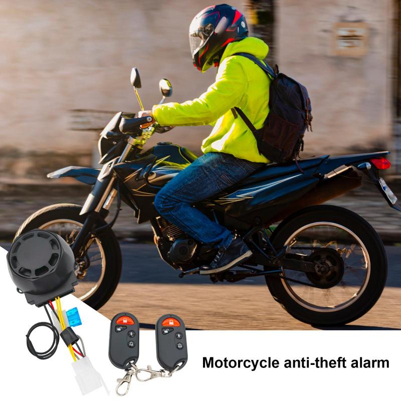 Diebstahlsicherheitsalarmsystem 120dB 12V Motorradalarmsystem Vibrationsalarm Doppelfunktion Drahtlose Fernbedienung