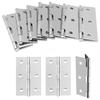 10 PCS 3inch Door Hinge Stainless Steel Flat Hinges Window Cabinet Hinges Door Connector Bookcase Wooden Box Furniture Hardware