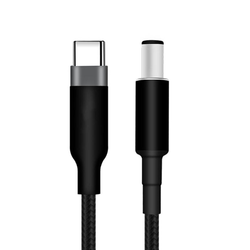 Fast Charging Laptop Power Cord USB C Tip to DC7.4x5.0mm 20V for Notebooks Power Supply Charging Cable Braided Wire